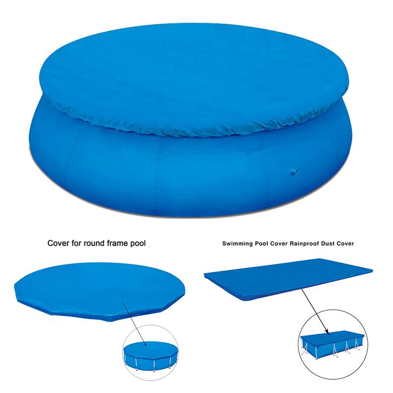 Swimming Pool Covers For Aboves Ground Pools For 6Ft / 183CM Round Aboves Ground Pool Cover Protective Rain Cloth
