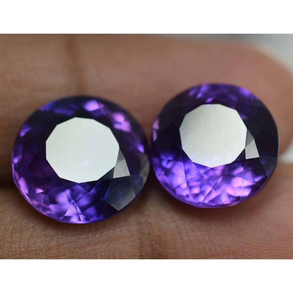 Natural Purple Tanzanite Loose Gemstone 8 To 10 Ct Round Cut for Jewelry Making and Gem Collections