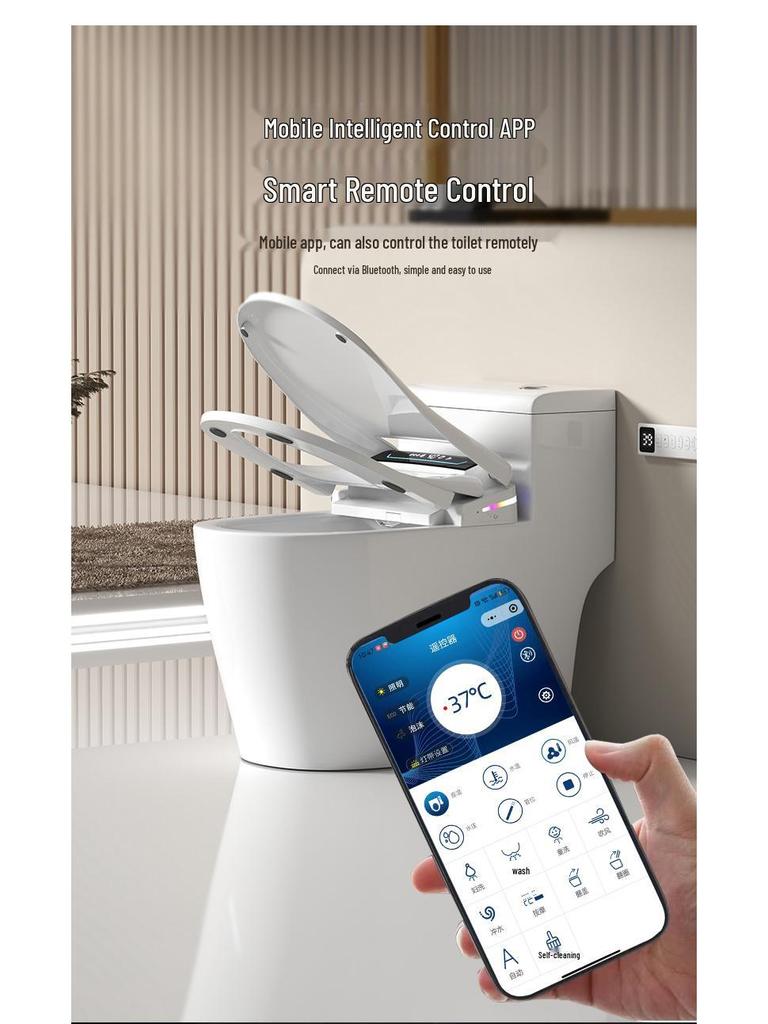 Smarter beheizbarer Toilettensitzbezug mit automatischer Hochklappfunktion und Schaumstoffabdeckung