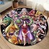 One Piece Poster Round Area Rug Carpet Rug For Living Room Bedroom Sofa Playroom Decor Nonslip Floor Mat
