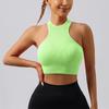 Top Primaverili da Donna Canottiera Corta a Coste per l'Estate Camicie da Donna Casual Elastiche Senza Maniche Camicie Estive da Donna