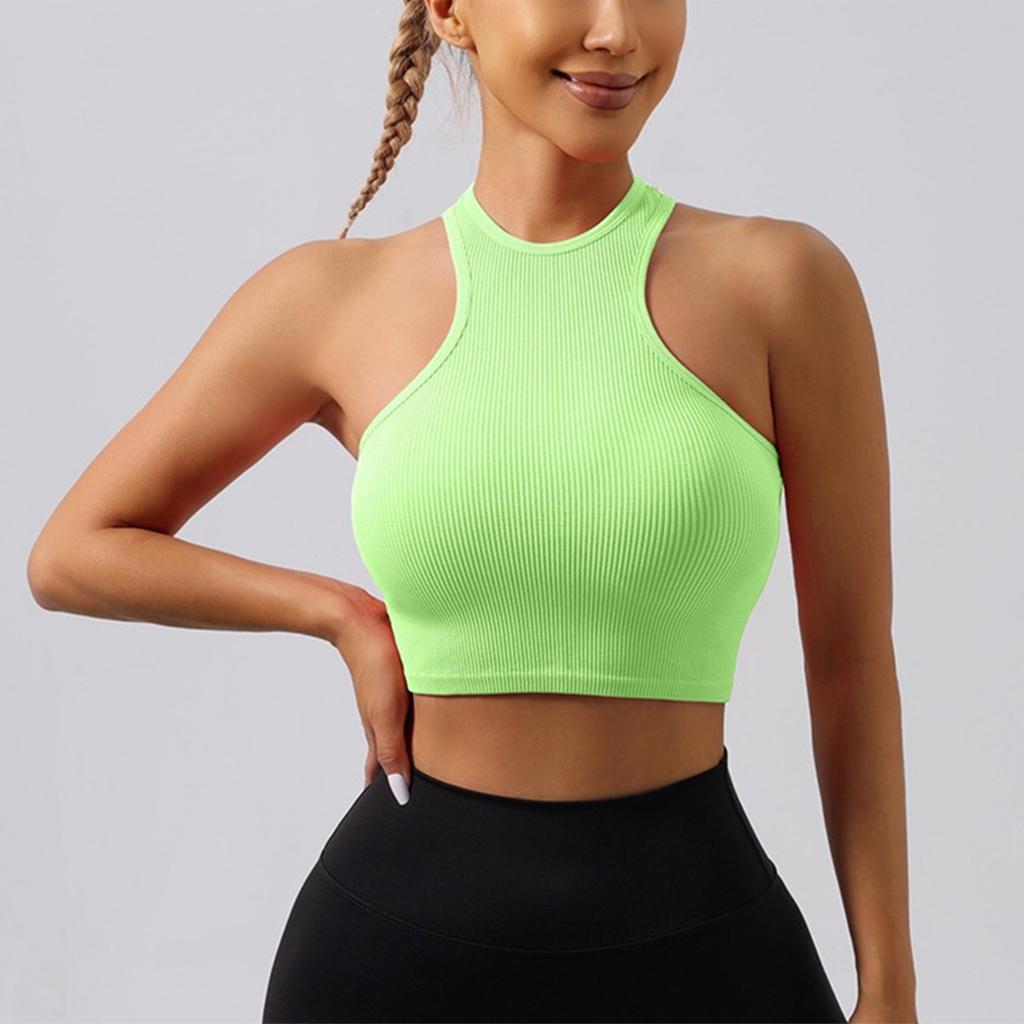 Top Primaverili da Donna Canottiera Corta a Coste per l'Estate Camicie da Donna Casual Elastiche Senza Maniche Camicie Estive da Donna