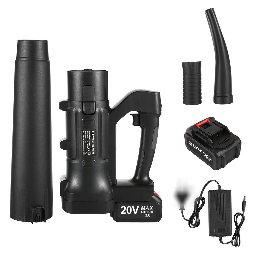 Cordless Leaf Blower with 2Pcs 3.0Ah Batteries and Charger, Electric Leaf Blower with LCD and