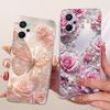 For Realme 9i 4G Case RMX3491 Transparent Cute Cat Fashion Butterfly Funny Painted Casing For Real me 9i 4G Cover