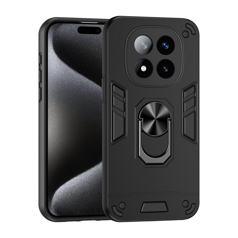 

For Xiaomi Redmi Note 14 Pro Plus 5G Case Shockproof Armor Magnetic Holder Ring Case For Redmy Note 14 Pro+ Lens Protect Cover RM Note 14 Pro Plus