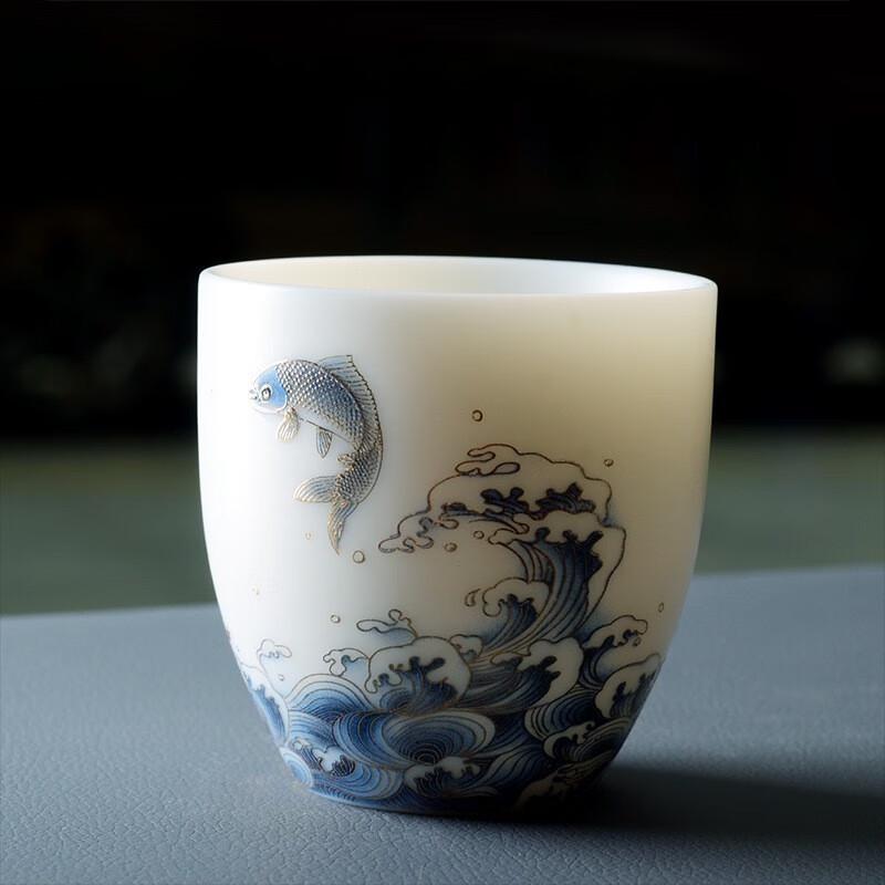 Chaxun Dehua Mutton-fat Jade Porcelain Gongfu Teacup