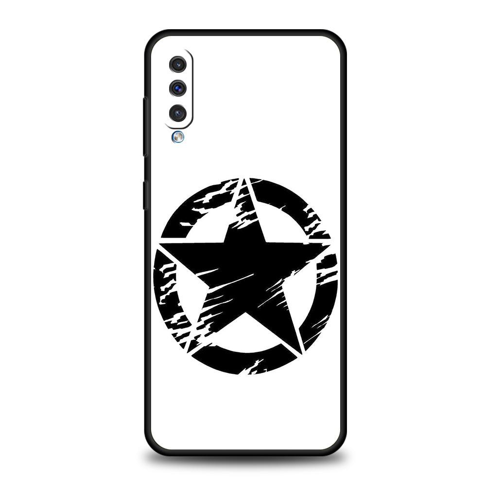 Custodia per Telefono Camouflage Stella dell'Esercito Per Samsung A56 A36 A26 A24 A12 A14 A16 A50 A70 A20E A22 A40 A34 A54 A42 A52 5G A04s A06 Cover
