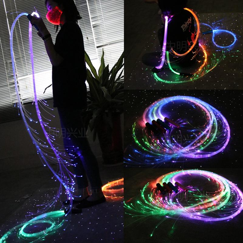 Luminous Fiber Optic Dance Whip - Flash Charging Party Atmosphere Prop