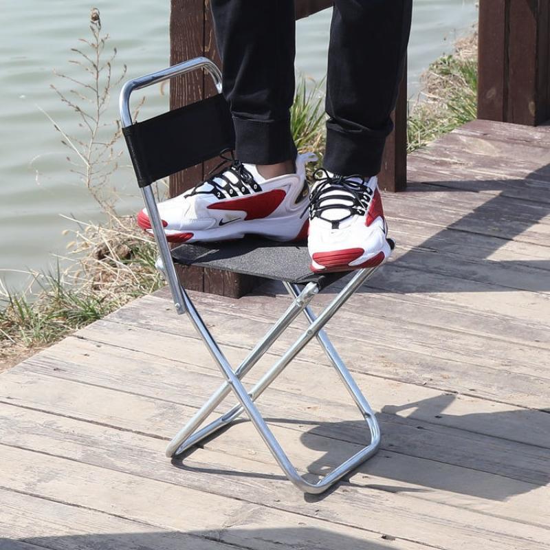 Outdoor Portable Folding Stool, Lightweight Fishing & Camping Travel Chair