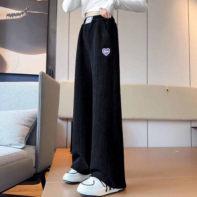 

Модные флисовые брюки с широкими штанинами для девочек, осень/зима 2025 150