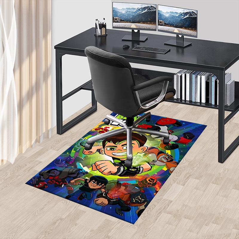 Ben 10 Alien Force Carpet For Playroom Bedroom Living Room Sofa Home Decorkids Game Area Rug Nonslip Floor Mat