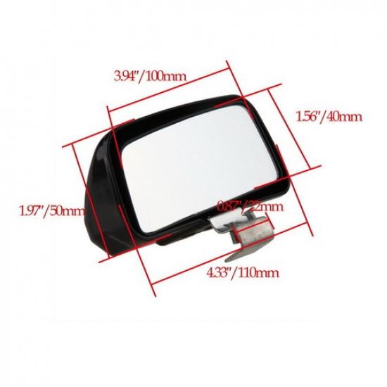 1PC Black Blind Spot Mirror Auto Convex Rear Side View Car Truck SUV