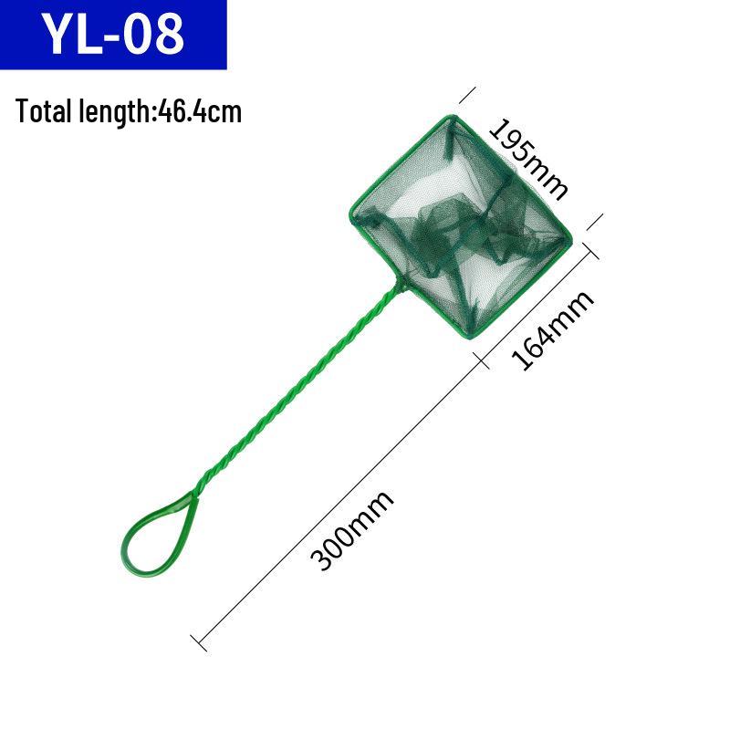 Hand-Held Aquarium Fish Net - Square Scoop for Ornamental Fish