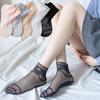 Women Anti Skid Liner Summer Lace Socks Cotton Hosiery Boat Socks Low Cut