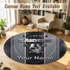 Round Rug Custom NameLas Vegas Raiders Pattern Non Slip Carpet Home Floor Decor