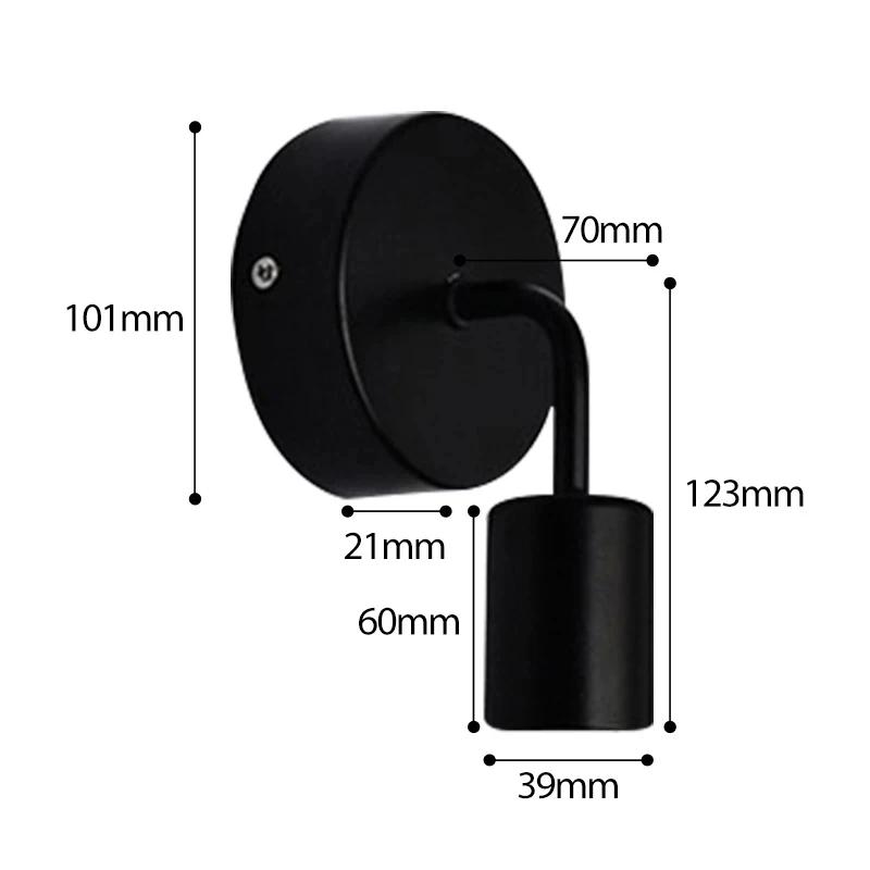 

Простой настенный светильник из железа/дерева, панель для внутреннего и наружного освещения, спальни, гостиной, домашнего декора E27 85-265 В постоянного тока, проводка, настенный светильник Wall Light