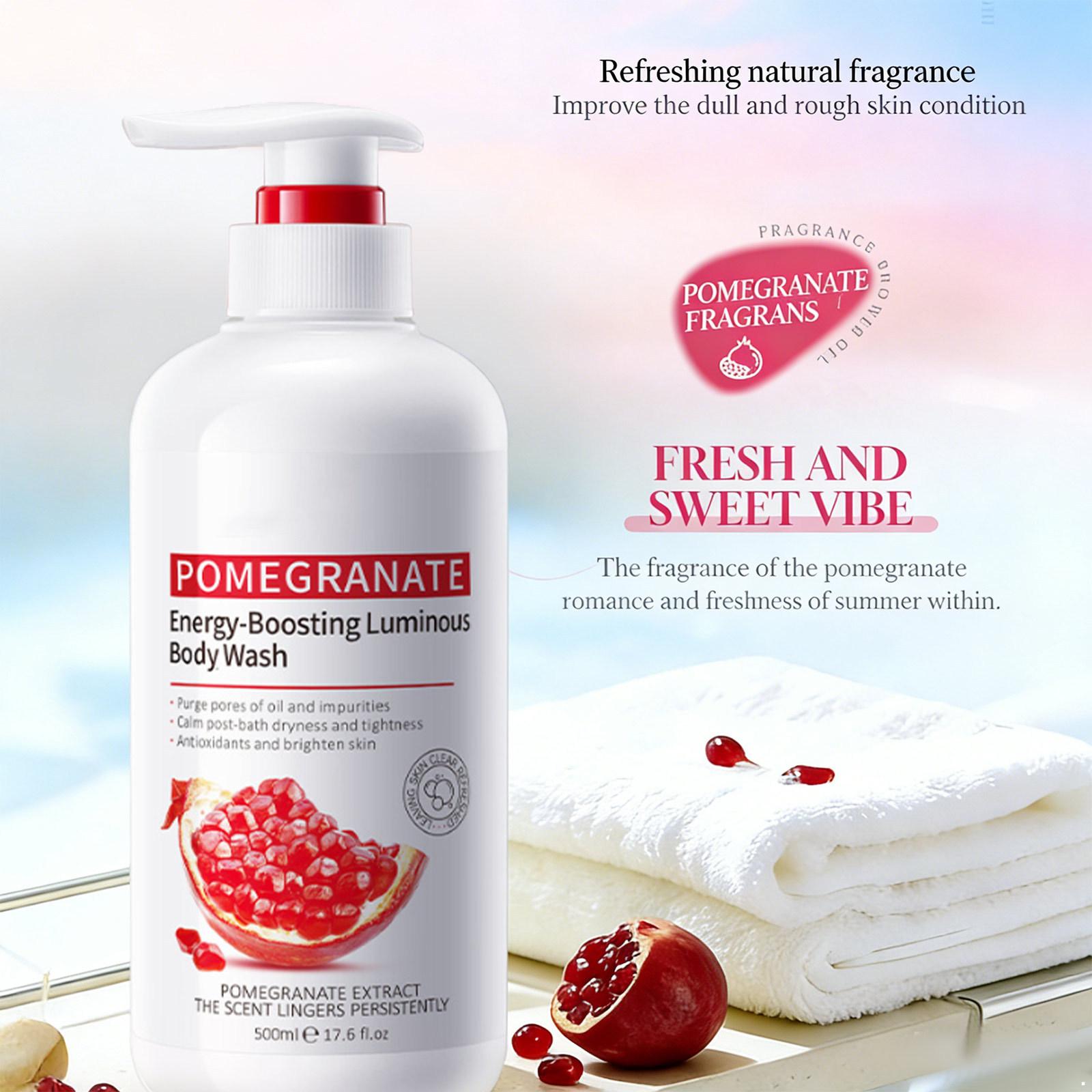 

Smooth Skin Shower Gel 500ml – Pomegranate Extract Body Wash, Deep Cleaning Formula for Rough Skin, Fragrant Scent One Size белый