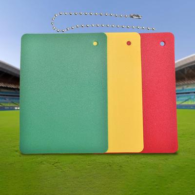 Red Green Yellow Football Referee Card PP Material Multipurpose Accessory Sturdy for Soccer Game