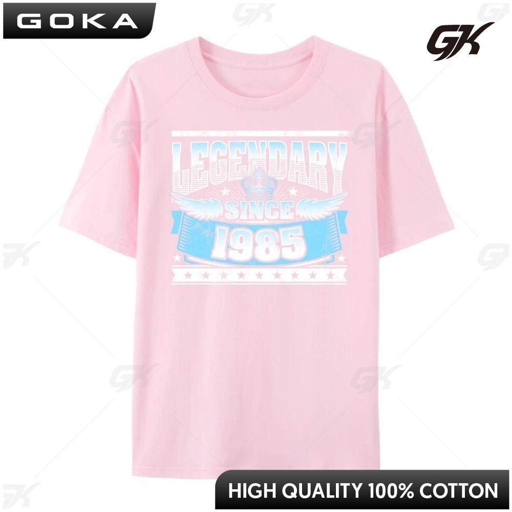 Legendary Since 1985 39th Birthday Mens Graphic Tshirts Shirts T Shirt for Men Funny Round Short Sleeved S