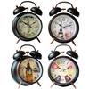 1 inch retro metal bell alarm clock, student bedside silent alarm clock, wake-up clock, hot-selling model