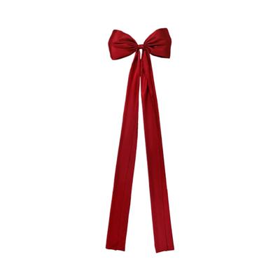 Nœud de cimier d'arbre de Noël Longues banderoles Ruban Très grand Nœud en satin Décoration d'intérieur Ornement de fête