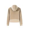Anta Training Series Solid Color Zipper Hooded Comfortable Breathable Fleece Thick Warm Jacket Women jackets Walnut-Khaki 162447726N-1