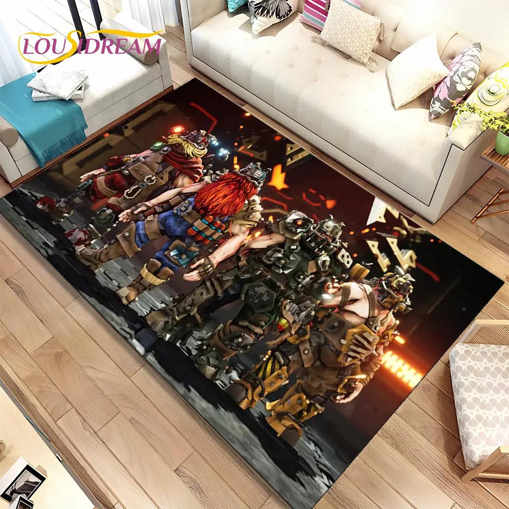3D DRG Deep Rock Galactic Game Gamer Area Rug,Carpet Rug for Living Room Bedroom Sofa Doormat Decoration,kids Non-slip Floor Mat