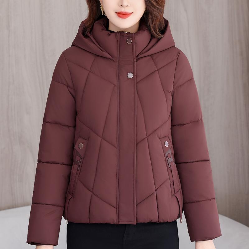 Fashion Woman Winter Coats Hooded Casual Thick Warm Short Parkas Women Jackets