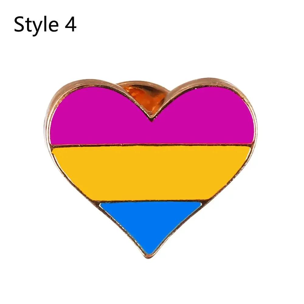 Steagul LGBT Inimă Curcubeu Broșă Pace și Dragoste Ace emailate Geanta de haine Ace de revere Gay Lesbian Pride Icon Insignă Decor unisex
