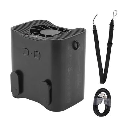 Waist Clip Fan Rechargeable 3 Levels Adjustable Emergency Power Supply LED Light Waist Fan Mini Fan