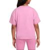 Nike Sportswear Essentials Soft Comfortable Casual Short Sleeve T-Shirt Flamingo Pink Kids Tops FZ5561-646