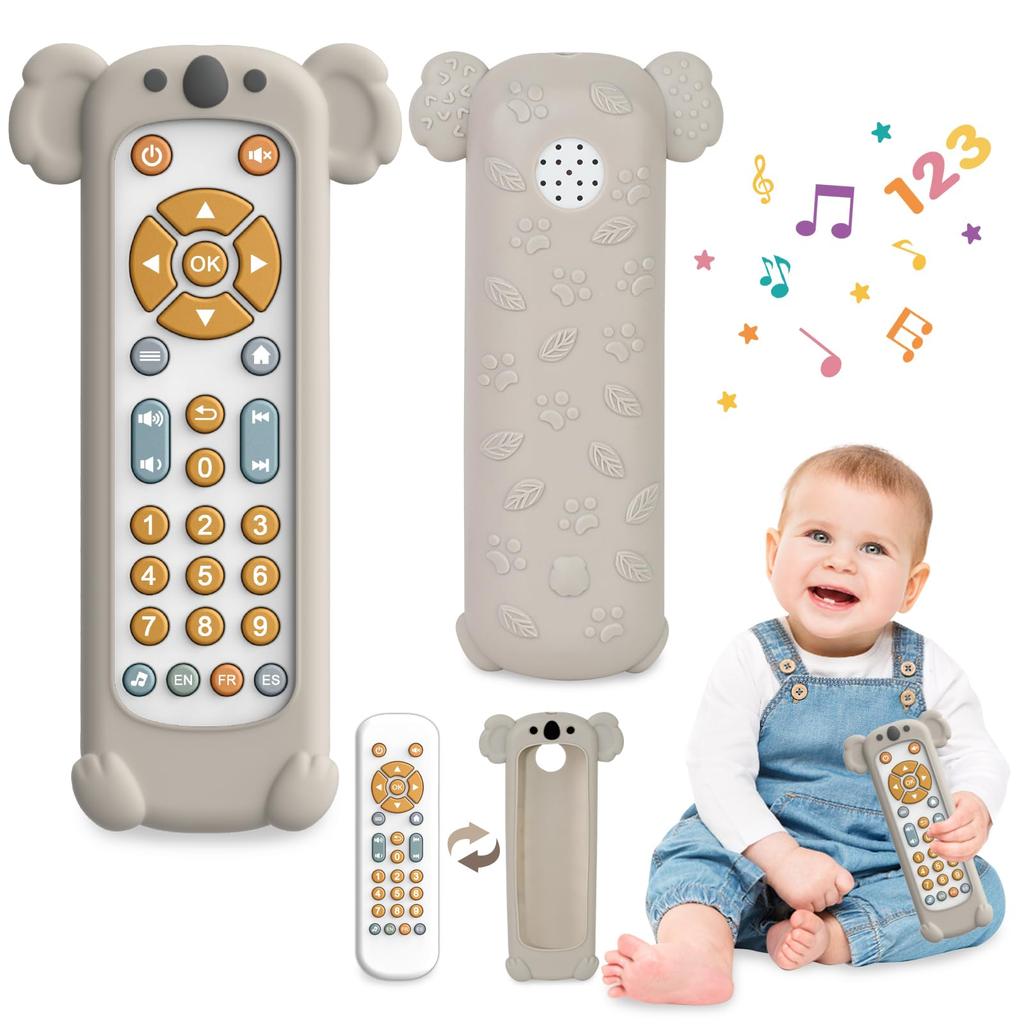MAVEKID Baby Remote Control Toy 0 Years Old 1 Years Old Baby Portable Toy Washable Educational Toy 1 Year Old Teether Toy Teether Baby Shower Gift Boy