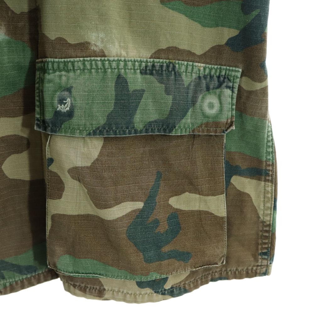 US ARMY Old Woodland duck Military jacket S khaki camouflage Men's Used