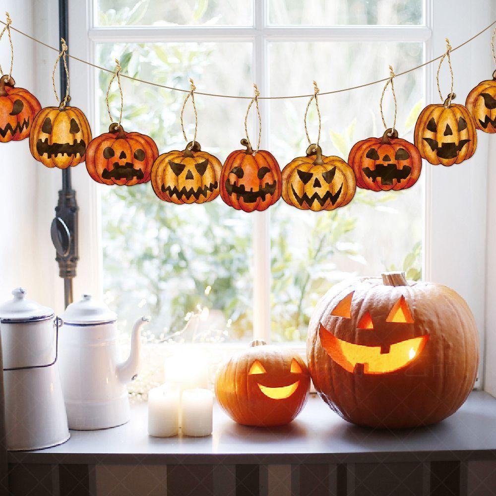 Hanging Pumpkin Pumpkin Lantern Double-sided Jam Pumpkin Hanging Paper  Pumpkin Props
