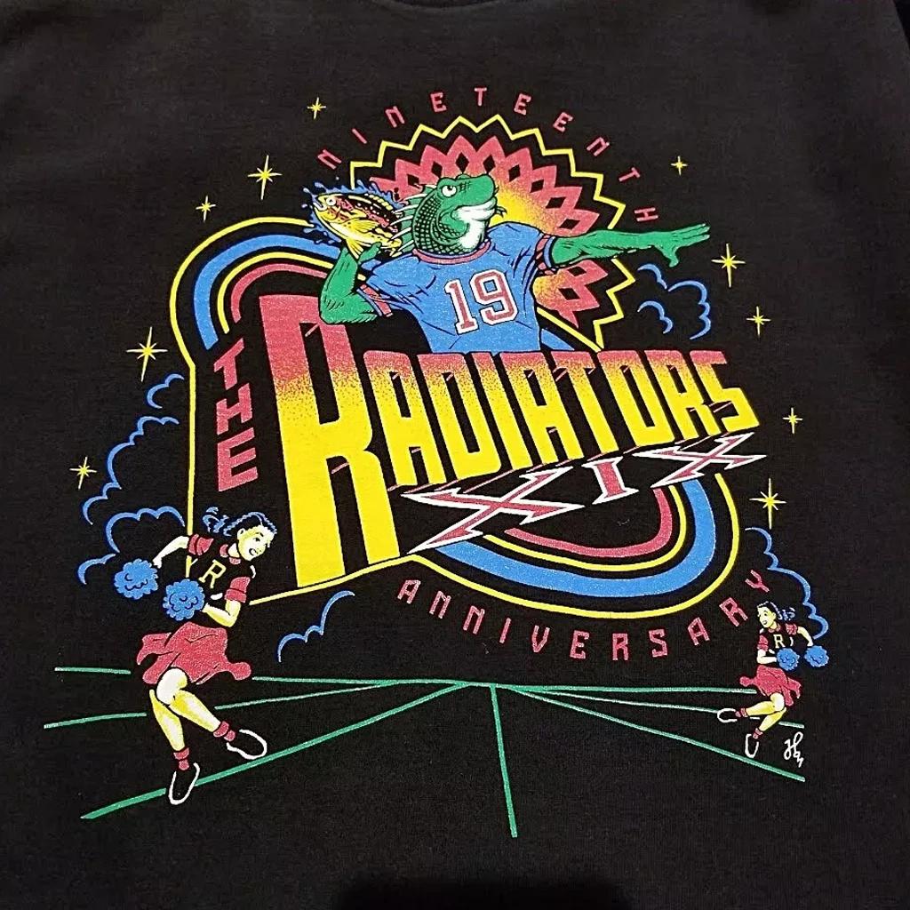 

VTG The Radiators band artwork black 100% Cotton T-shirt Mens Tees Top short sleeve All sizes 2F124 M