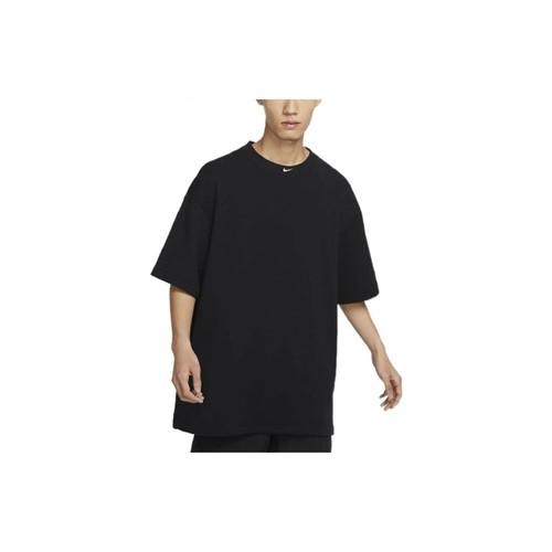 Nike Solid Color Logo Pullover Loose Fit Short Sleeve T-Shirt for Men