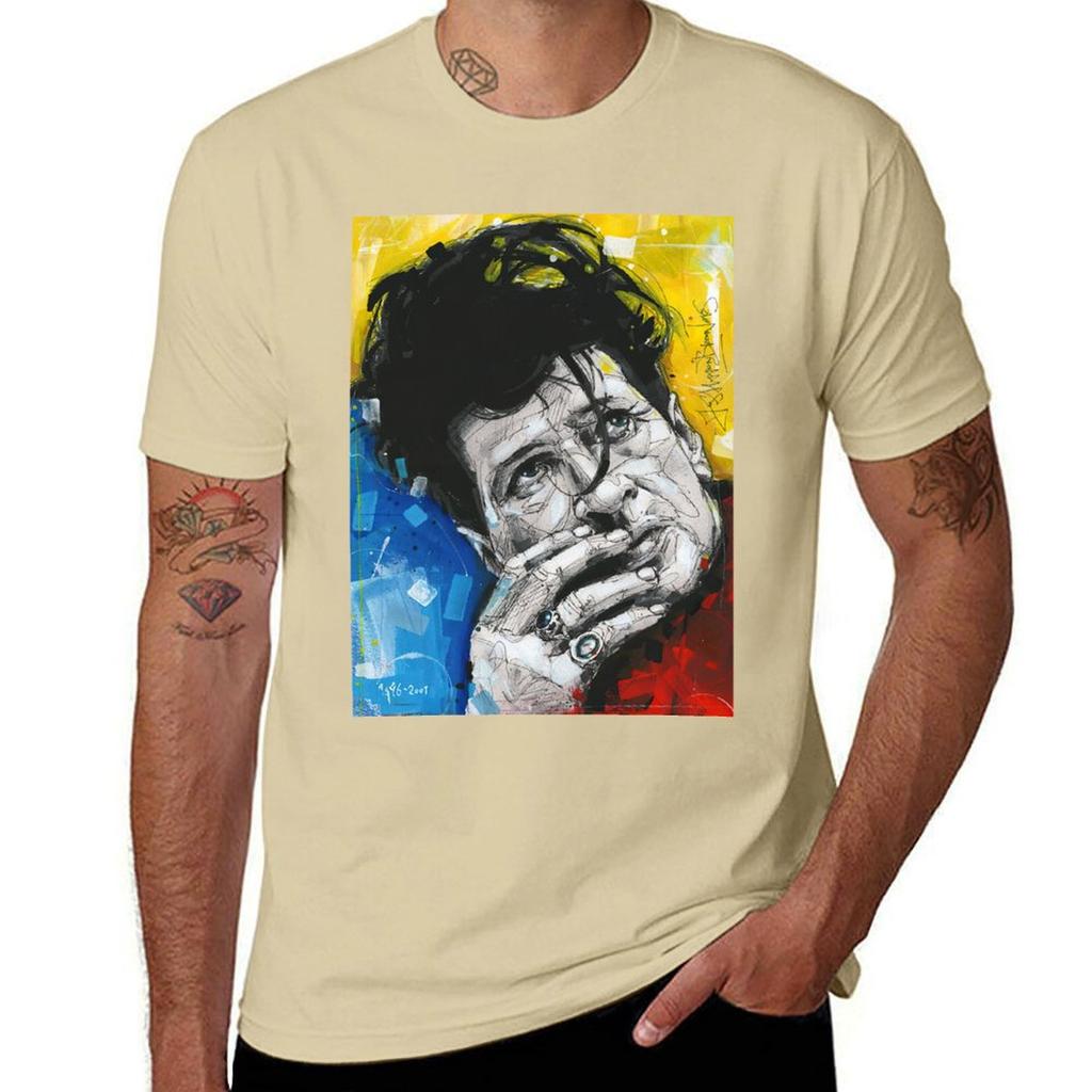 Herman Brood Watercolor T-Shirt Tees Boys Whites T Shirt Men