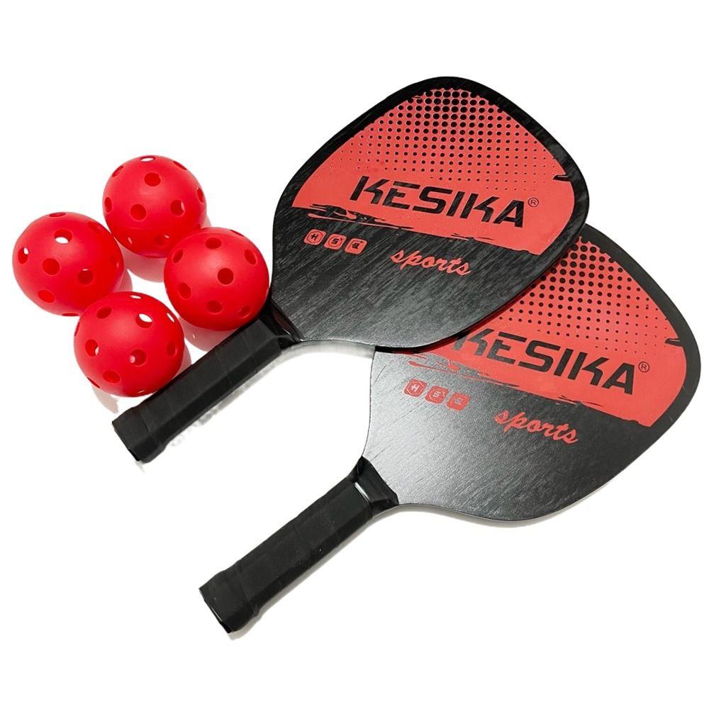 Non-slip Pickle Paddles Rackets Set Poplar Pickleball Paddles Racquet Sports Pickle Paddles  Child