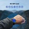 4G SIM-kort Smartwatch 2+16G GPS Vanntett AMOLED-skjerm Pluggbar kortkamera Ring Smart Watch