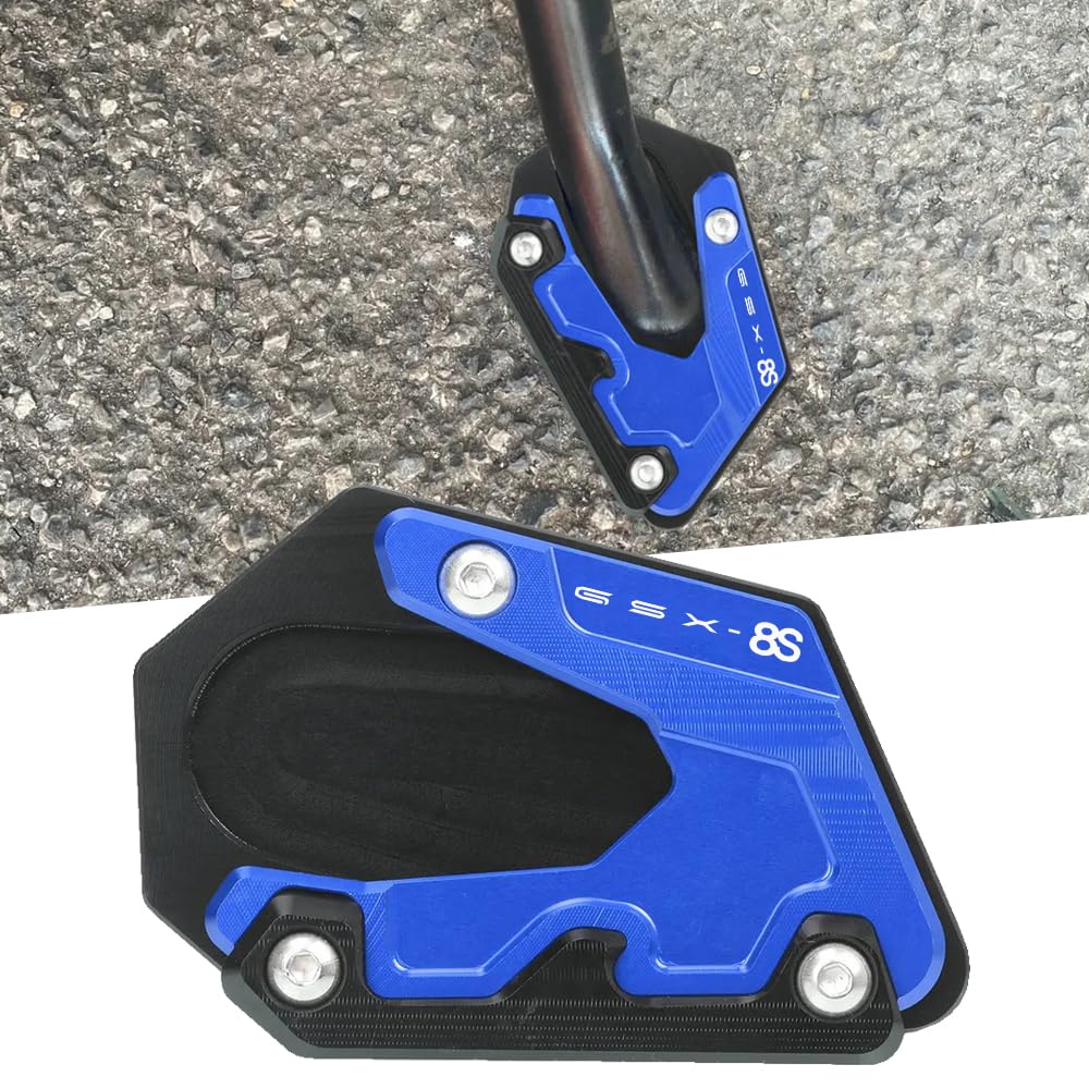 

FOR GSX-8S GSX8S 2023 2024 Motorcycle Footside Stand Magnifying Plate Kickstand Extension синій