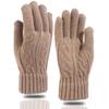 Winter Warme Handschuhe Herren Samt Gestrickte Handschuhe
