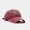New letter embroidery washed old retro soft top baseball cap outdoor sports travel cap