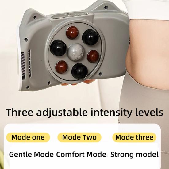 

Abdominal Rubbing Device Deep Massage Abdominal Massager Adjustable Strength Levels Easy Weight Loss Massager білий