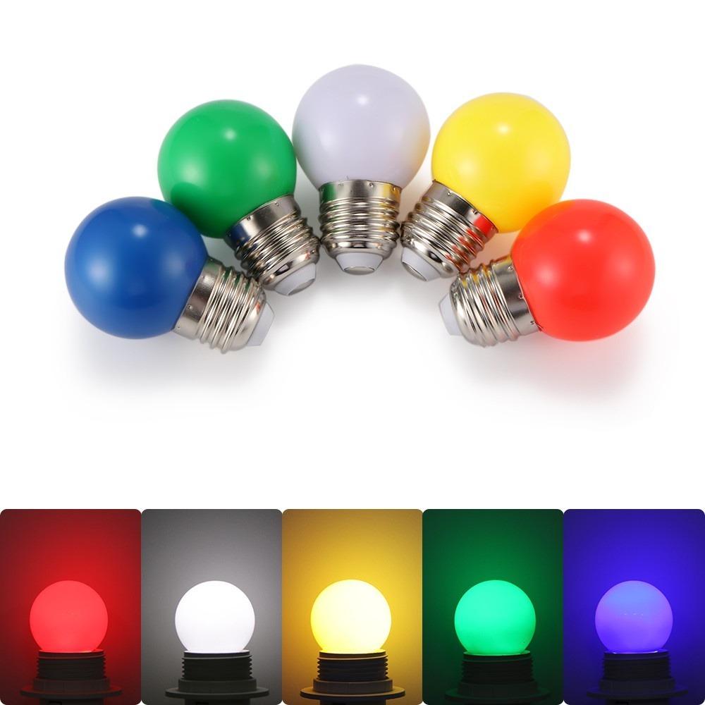 Multicolor Led Replacement Bulb Colored Filament Low Pressure Bulb E27 Globe Ball Lamp For String Light Christmas Party Decor