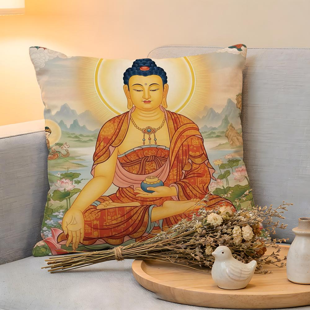 

Cushion Cover Linen SkinFriendly Soft Decorative Case For Sofa Home Decor Anime Cool The BBuddha Pillow cover 30x30cm