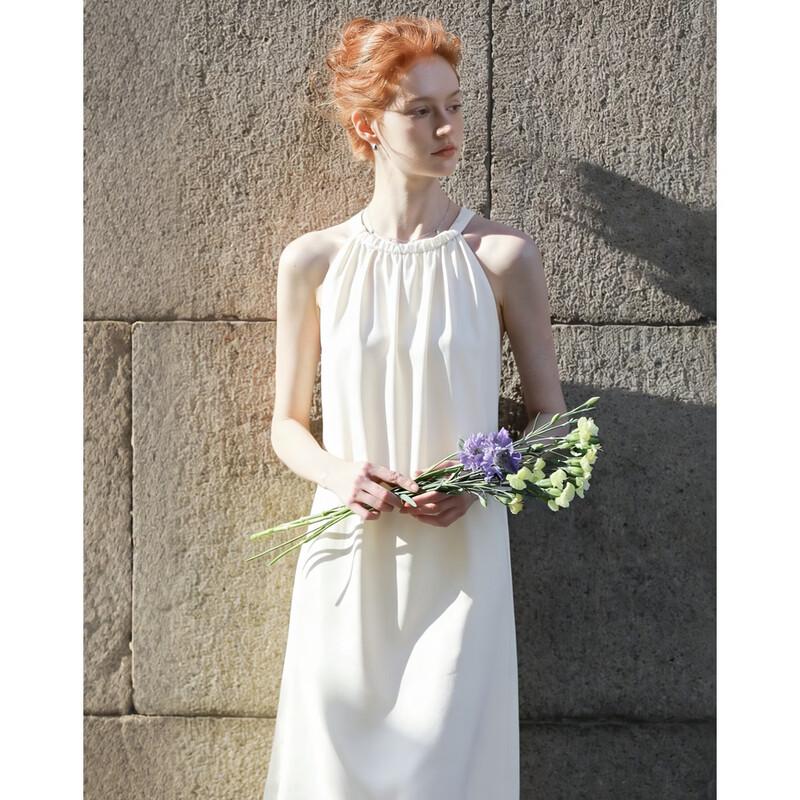 Demana Summer Halter Neck A-Line Dress M