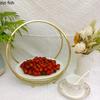 Iron Ceramic Cake Pan Cake Stand Fruit Basket Dessert Plate Fruit Plate Display Stand Sushi Plate Snack Tray Refreshment Tray