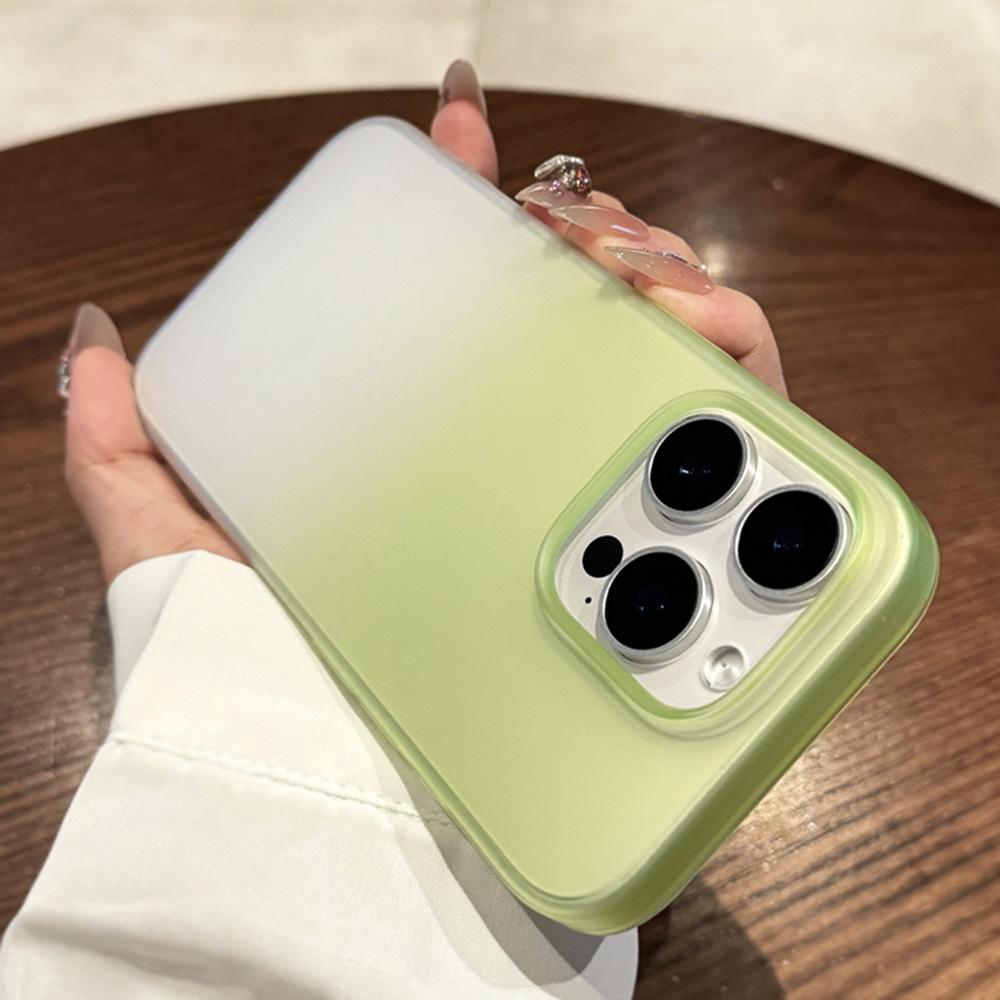Ultra Thin Phone Case For iPhone iPhone 12 13 14 15 16 Pro Max Plus Transparent Gradient Matte Bumper Back Cases Cover
