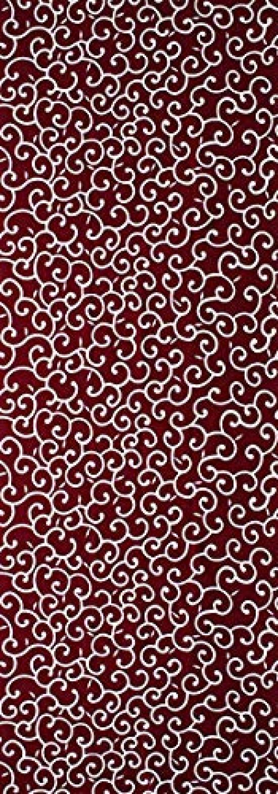 

Крашение Anbo Полотенце для рук Аутентичный крашеный хлопок Токуока Сделано в Японии 35см x 100см Арабеска Малиновый 100%