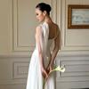 French Suspender Light Wedding Dress 1011 New Bridal Morning Gown Women's Satin Going Out Yarn Light Luxury Niche Engagement Evening Dress